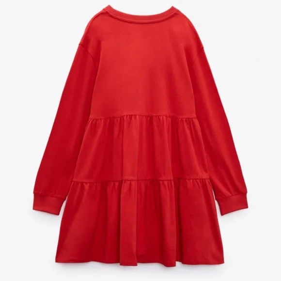 ZARA SHORT TIERED MINI DRESS - Picture 7 of 11